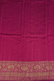 Handloom Banarasi katan pure silk saree in mehndi green in dupion finish with floral motifs .