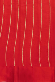 Banarasi  pure silk (Raw Mango) saree in red  with small motifs