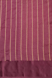 Banarasi pure silk ( Raw Mango) saree in wine with small floral motifs