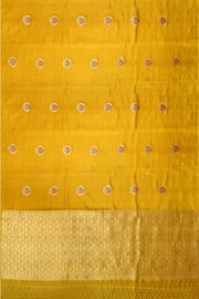 Banarasi pure silk ( Raw Mango) saree in mustard with  floral motifs