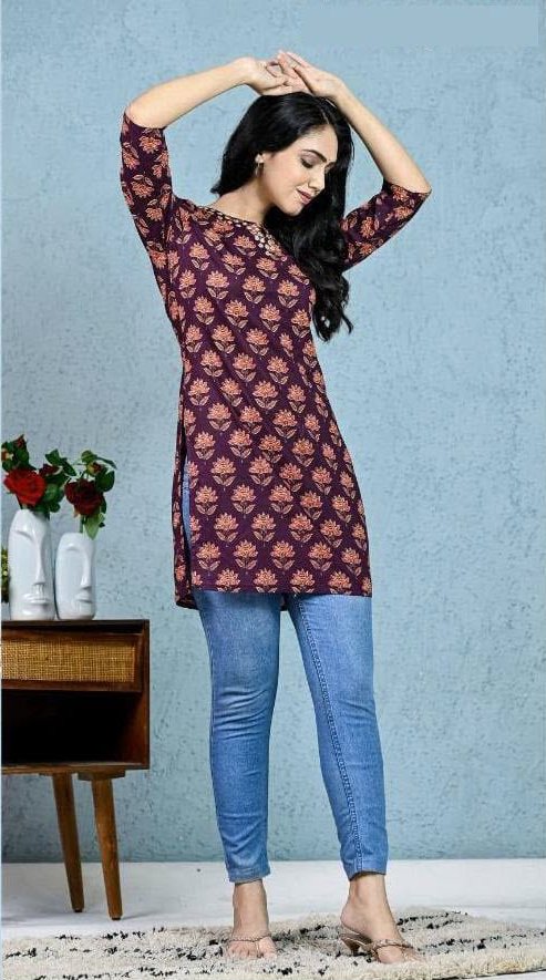 Cotton tunic  in brown