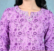 Cotton tunic  in lavender