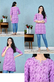 Cotton tunic  in lavender