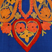 Cotton tunic in royal blue with  Kashmiri aari work