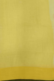 Handloom  cotton  saree  in white with polka dots &  tissue border