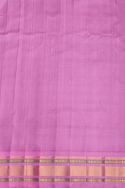 Handwoven Gadwal pure silk saree in fine checks in  violet  with small buttis