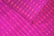 Handwoven Ikkat pure silk  fabric in pink