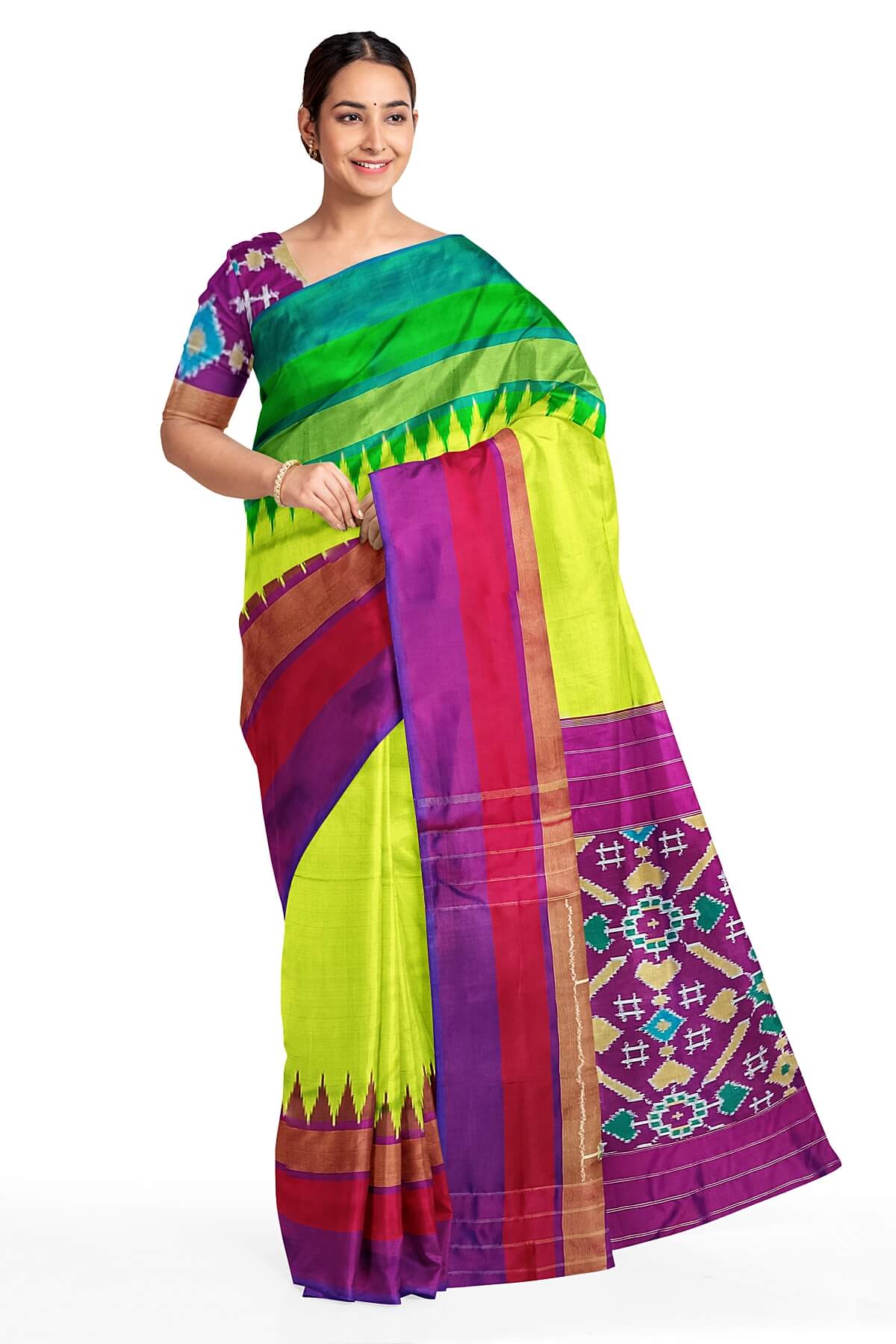 Buy Parrot Green Color Rangoli Silk Sarees n Embroidery Work at Rs. 999  online from Fab Funda silk sarees : FB-4202A5