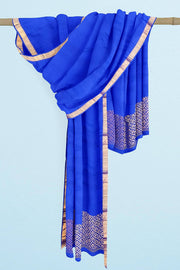 Kanchi pure silk dhavani / voni / chunni in blue