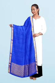 Kanchi pure silk dhavani / voni / chunni in blue