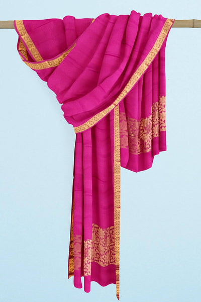 Kanchi pure silk dhavani / voni / chunni in pink