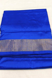 Kanchi pure silk saree in  blue  ( 9 yards)