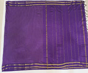 Fine checks cotton saree in violet.