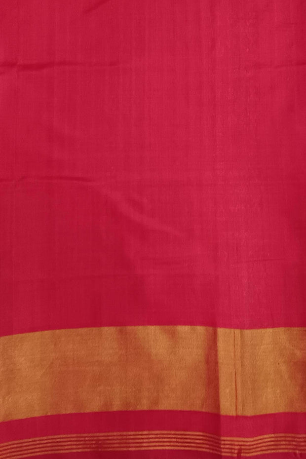 Handwoven Patola  pure silk saree in  off white with bird motifs and a contrast pallu .