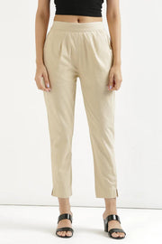 Regular cotton pants