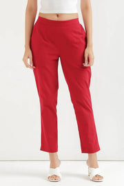 Regular cotton pants