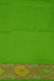Handloom Uppada silk cotton saree  in beige & green