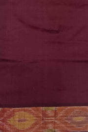 Uppada silk cotton saree in Rama green & maroon