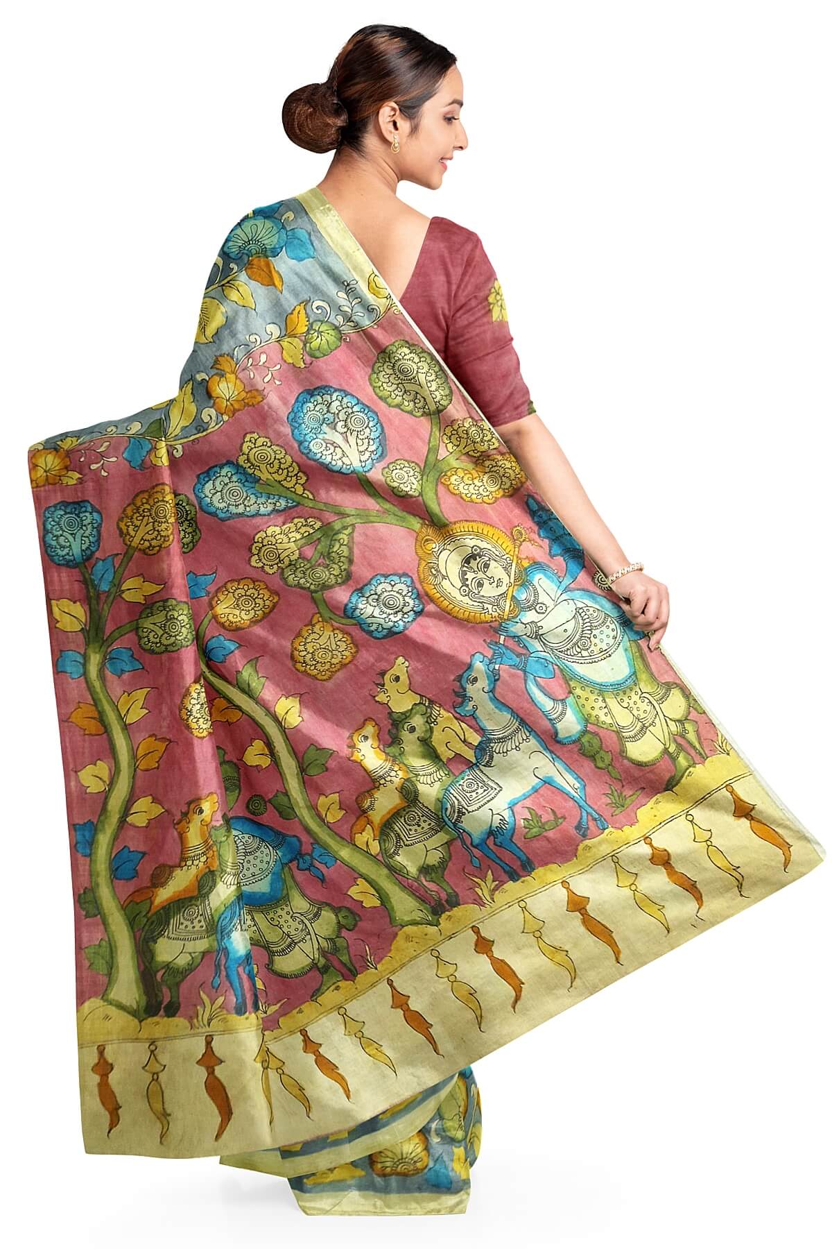 Soft Banarasi Silk Saree With Weaving Pallu and Fancy Border - Etsy